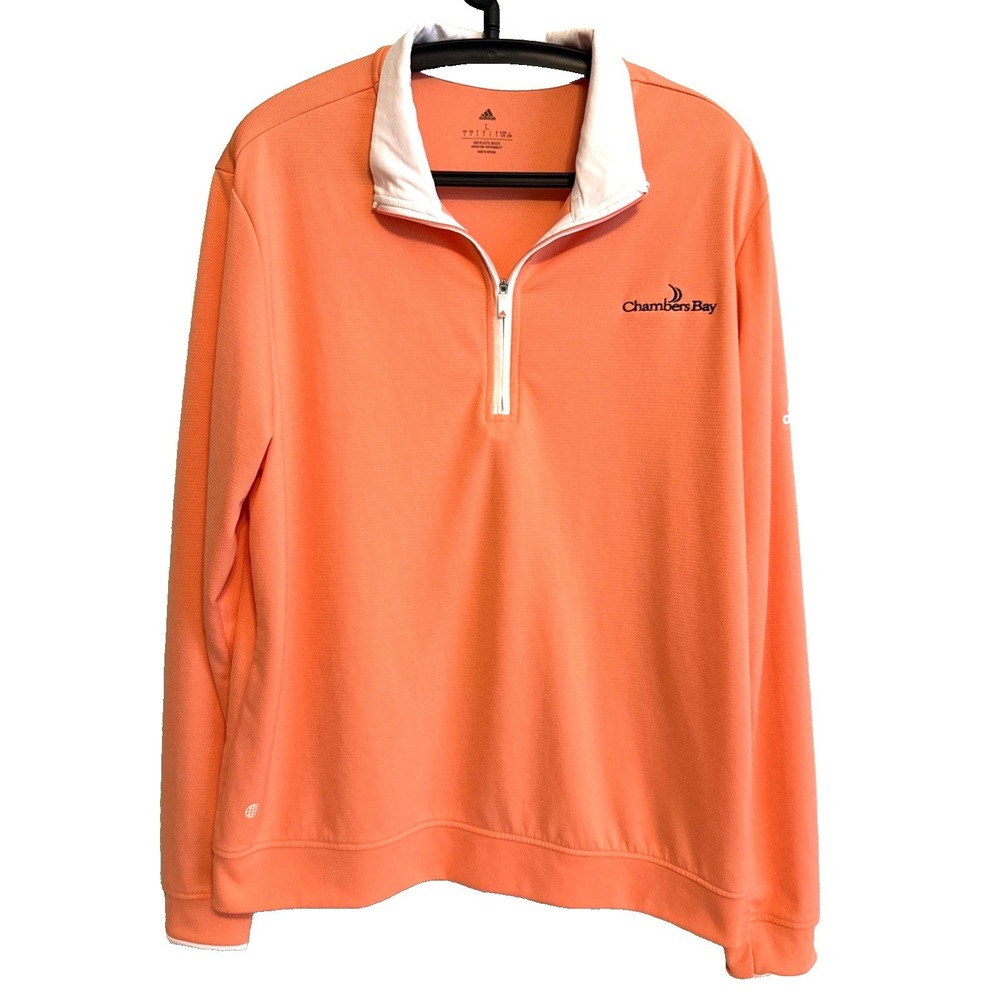 Adidas Womens 1/4 Zip Long Sleeve Top‎ L Activewear Resortwear Golf Tennis